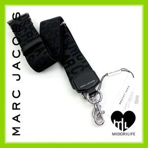 MARC JACOBS The Logo Webbing Strap – Jumbled Logo Block Print